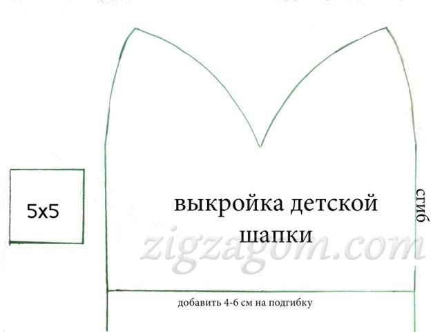 Выкройка шапочки Выкройка шапочки