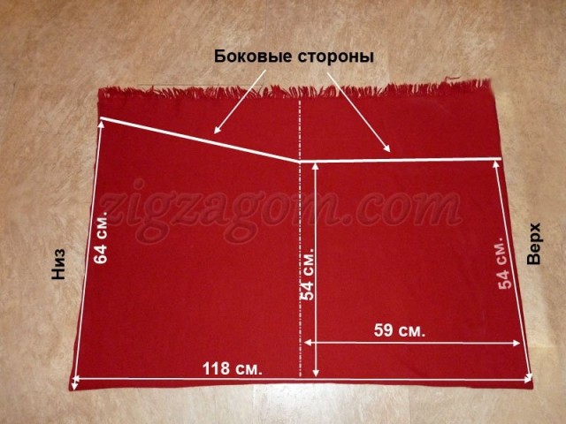 Раскрой кардигана